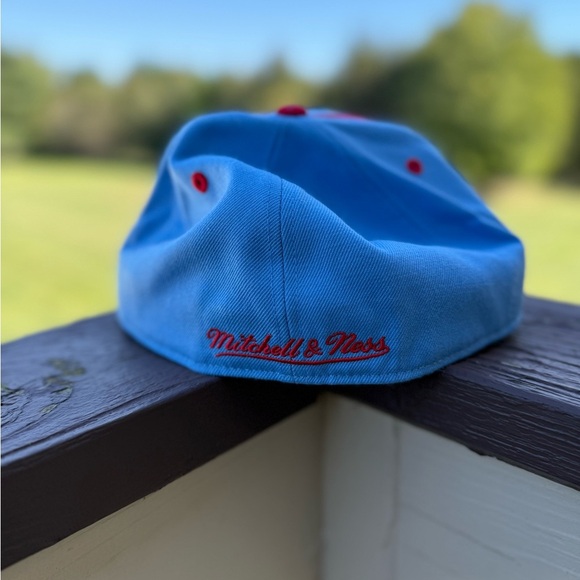 Mitchell & Ness Blue Houston Oilers NFL 7 3/4 - Picture 3 of 5